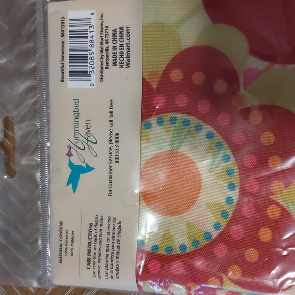 NWT (2) Small Hummingbird Haven garden flags. Both are Sz 12.5"x18" - Picture 5 of 5